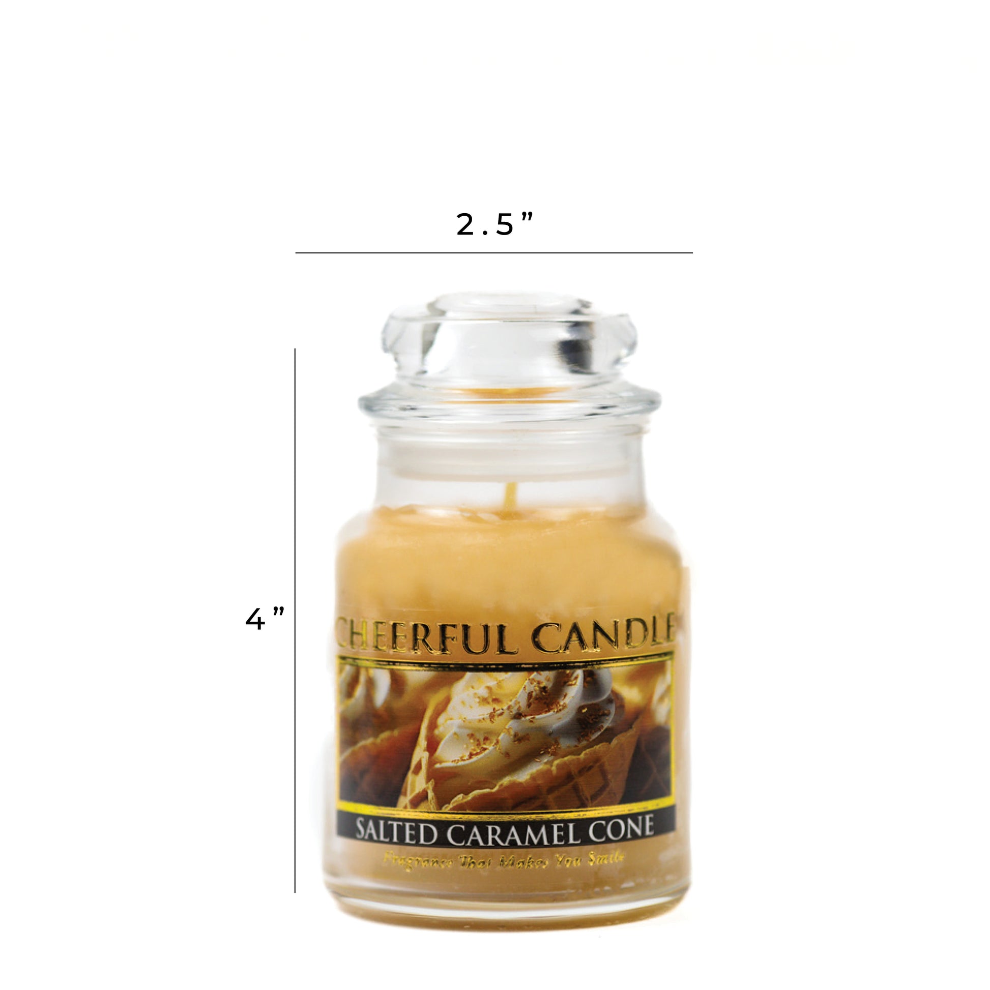 Salted Caramel Cone - 6 oz Cheerful Candle