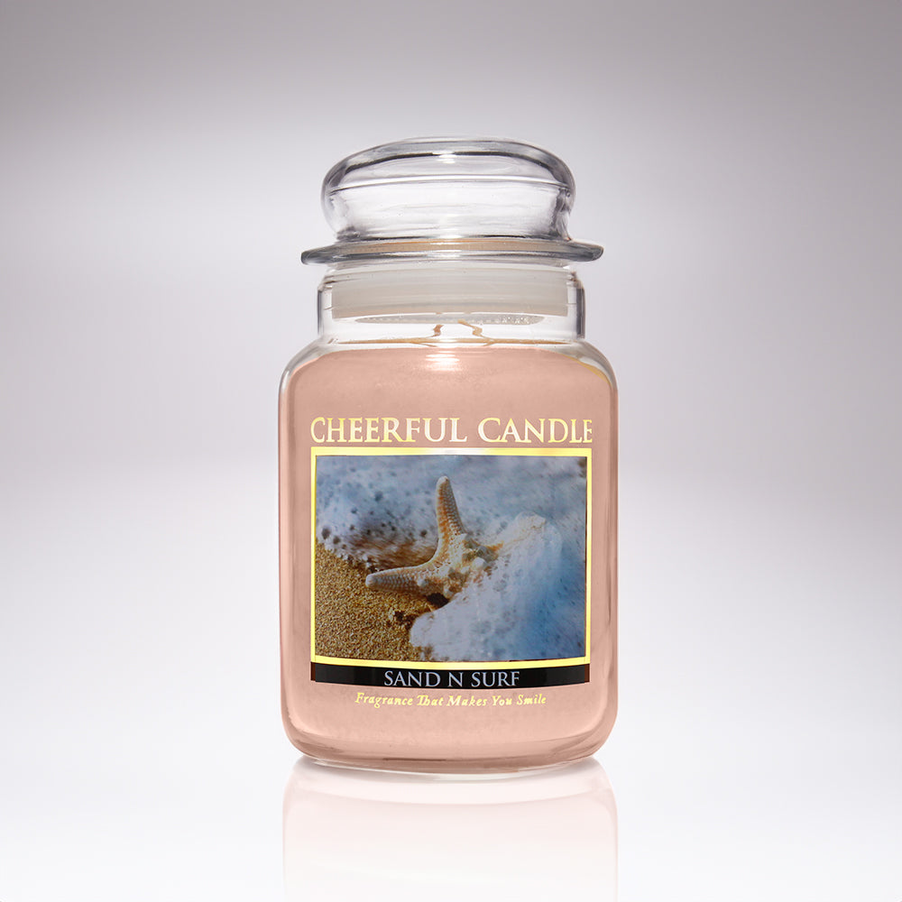 Sand N Surf Scented Candle -24 oz, Double Wick, Cheerful Candle