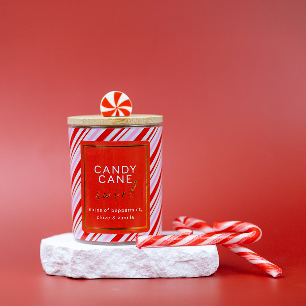 Candy Cane Swirl - Seasonal Candle