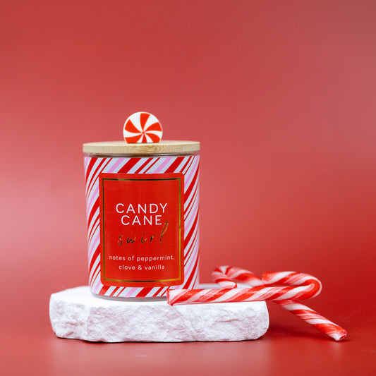 Candy Cane Swirl - Seasonal Candle