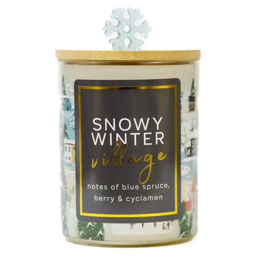 Seasonal Candle (10oz.) - Snowy Winter Village