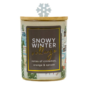 Snowy Winter Village - Seasonal Candle
