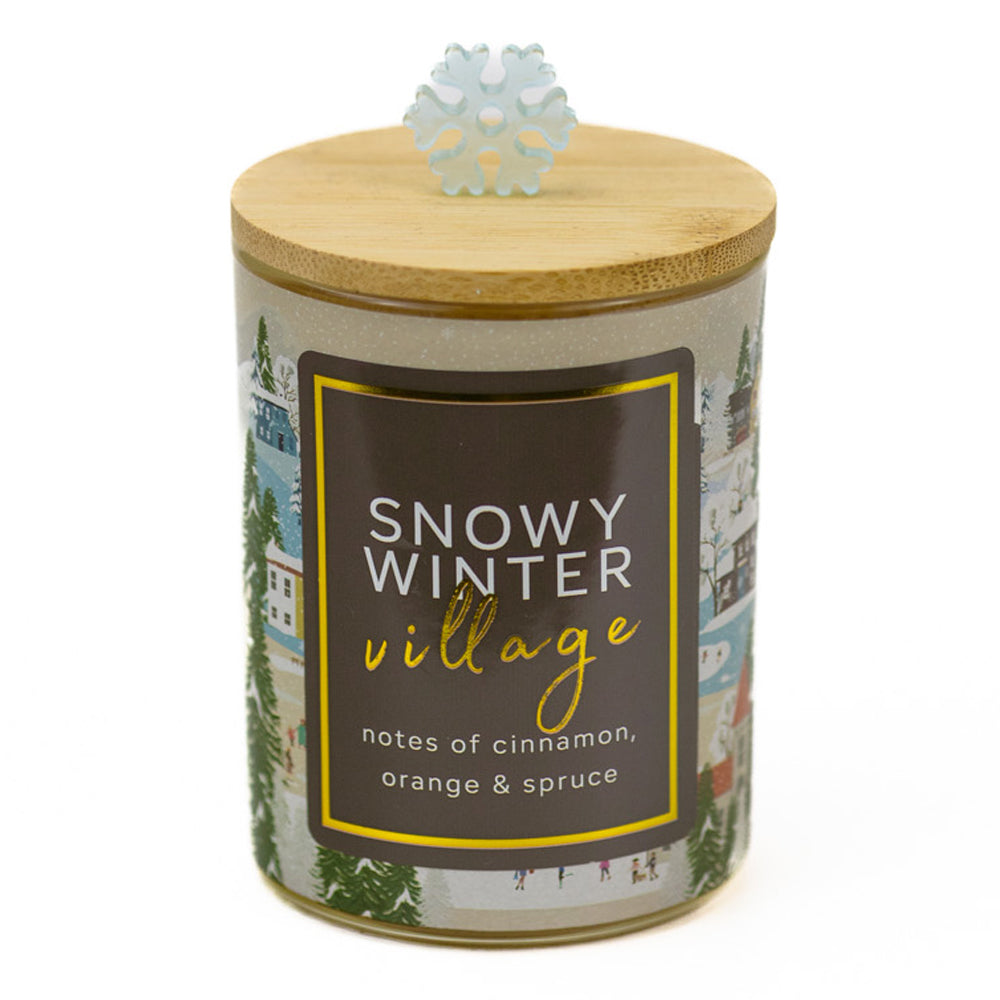 Snowy Winter Village - Seasonal Candle