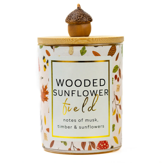 Wooded Sunflower Field - Seasonal Candle