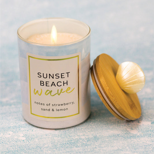 Sunset Beach Wave - Seasonal Candle - Product Image by A Cheerful Giver