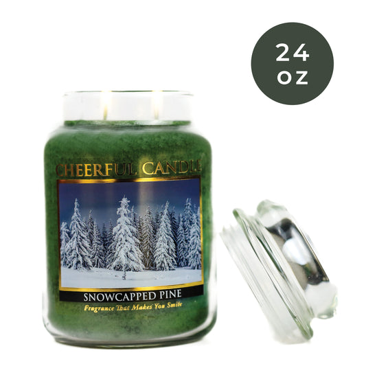 Snowcapped Pine - 24 oz Cheerful Candle