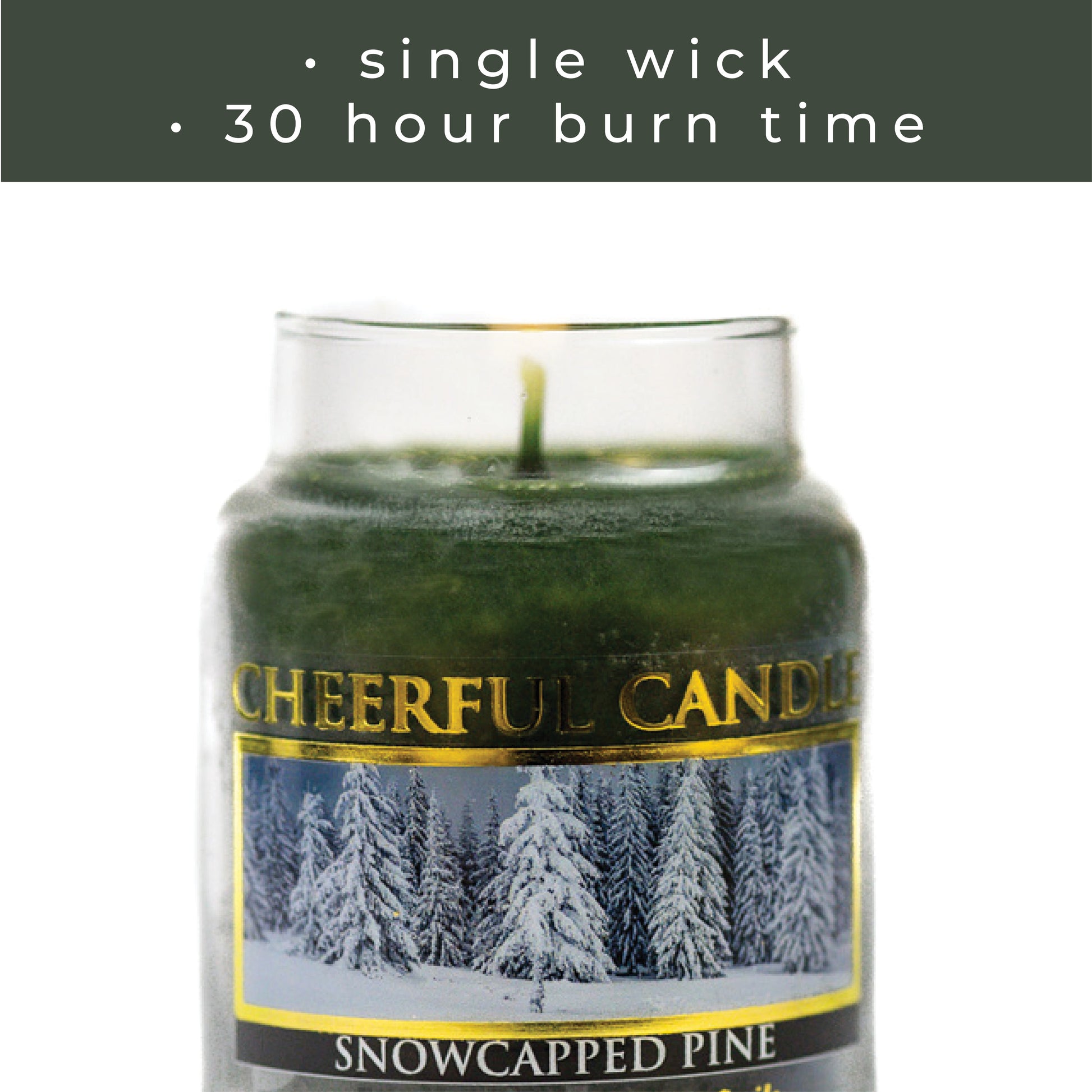 Snowcapped Pine - 6 oz Cheerful Candle