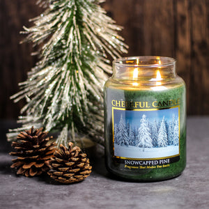 Snowcapped Pine - 24 oz Cheerful Candle