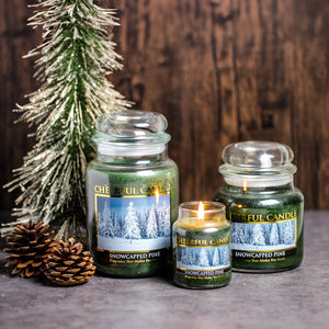 Snowcapped Pine - 24 oz Cheerful Candle