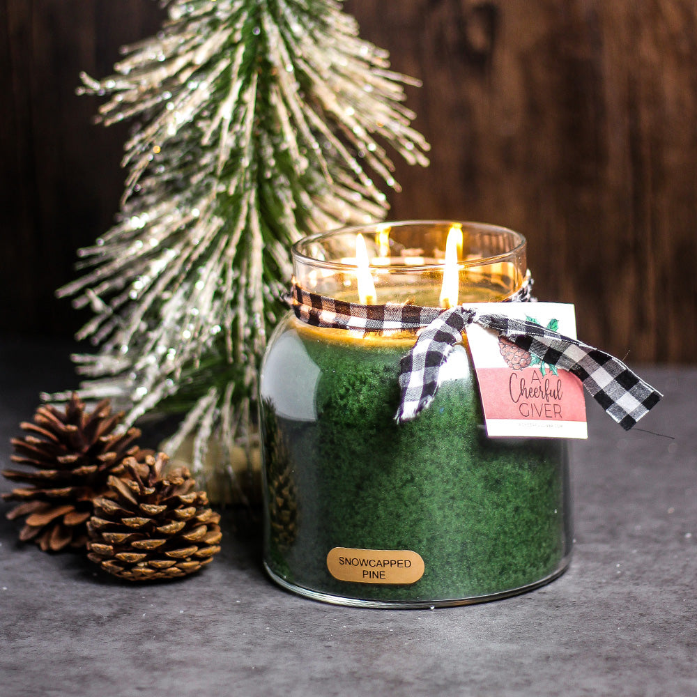 Snowcapped Pine - 34 oz Papa Candle