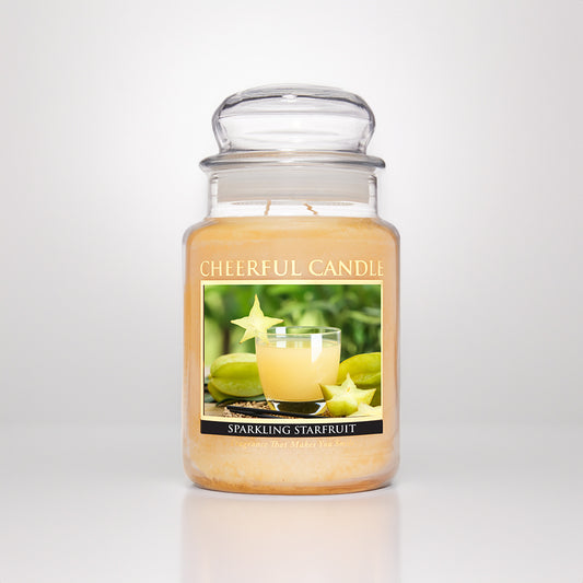 Sparkling Starfruit Scented Candle -24 oz, Double Wick, Cheerful Candle