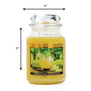 Sparkling Starfruit - 24 oz Cheerful Candle