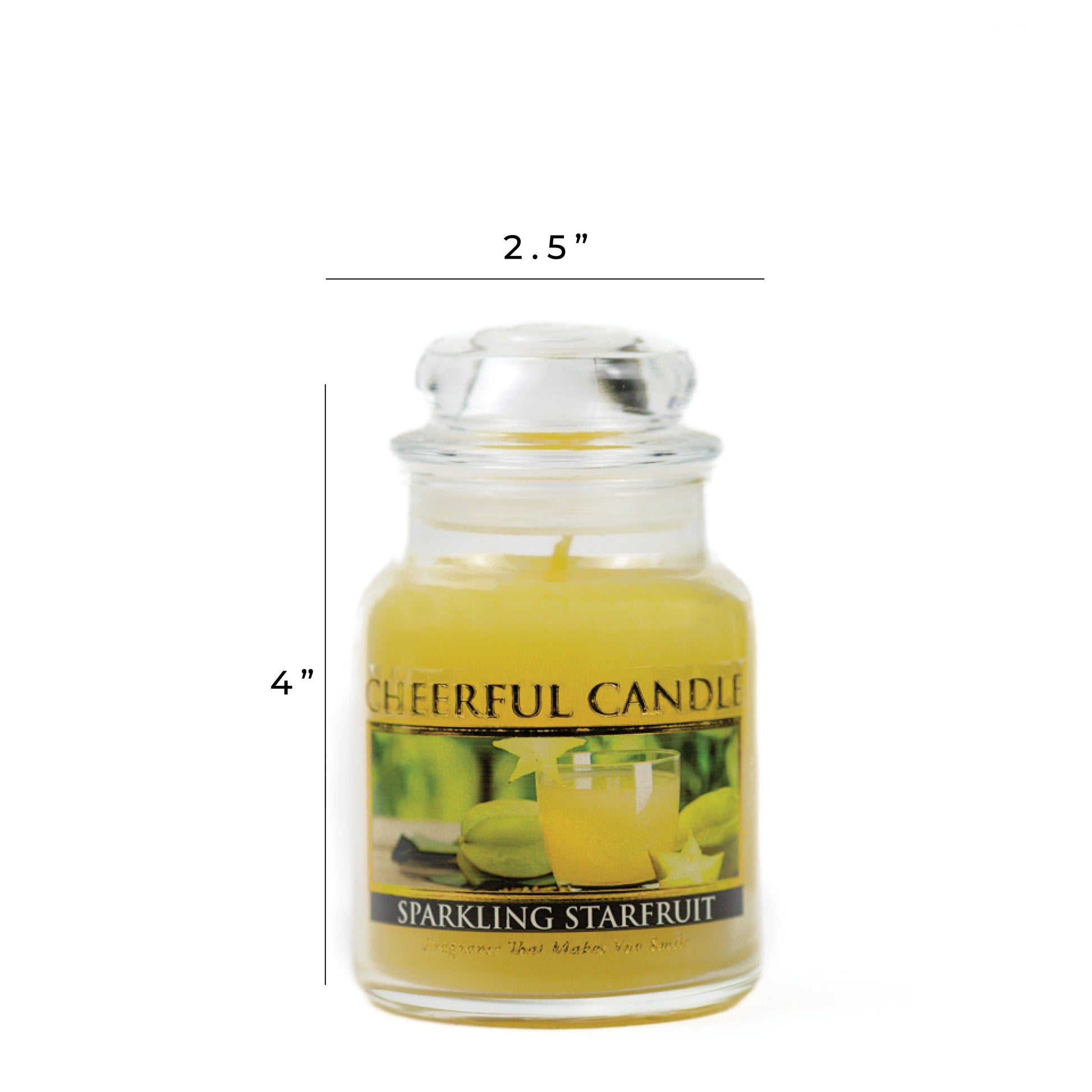 Sparkling Starfruit - 6 oz Cheerful Candle