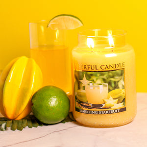 Sparkling Starfruit Scented Candle -24 oz, Double Wick, Cheerful Candle