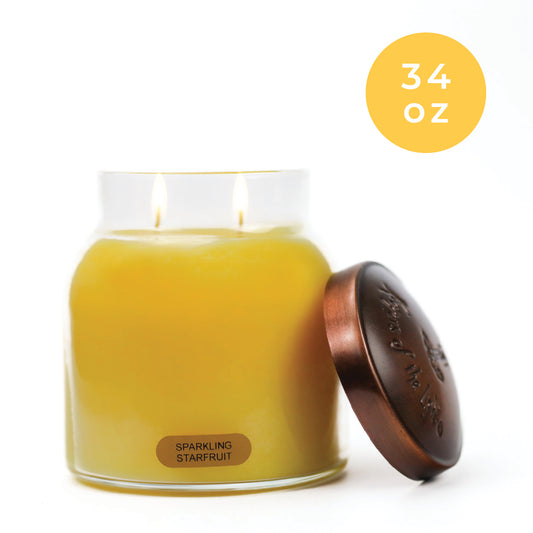 Sparkling Starfruit - 34 oz Papa Candle