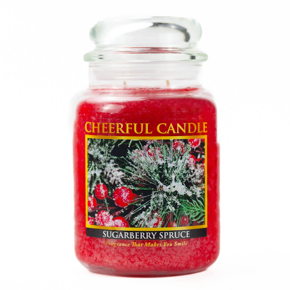 Sugarberry Spruce - 24 oz Cheerful Candle