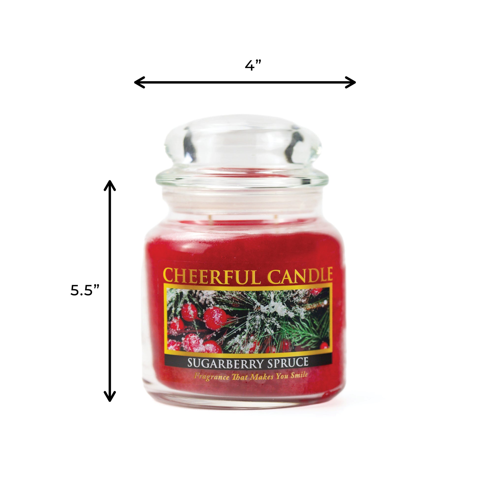 Sugarberry Spruce - 16 oz Cheerful Candle