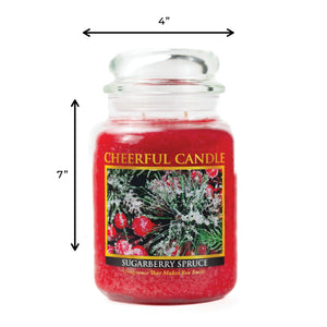 Sugarberry Spruce - 24 oz Cheerful Candle