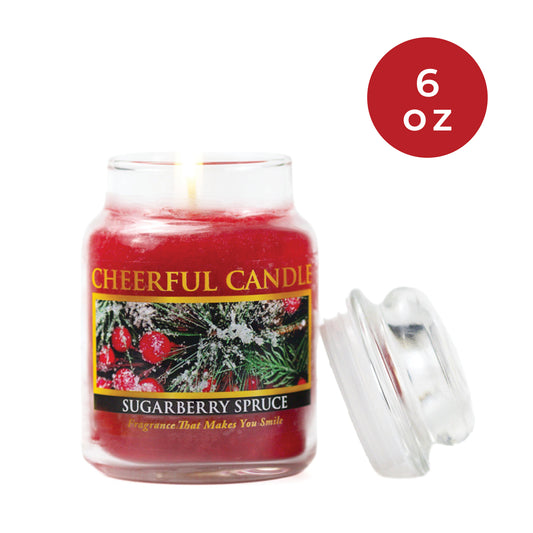 Sugarberry Spruce - 6 oz Cheerful Candle