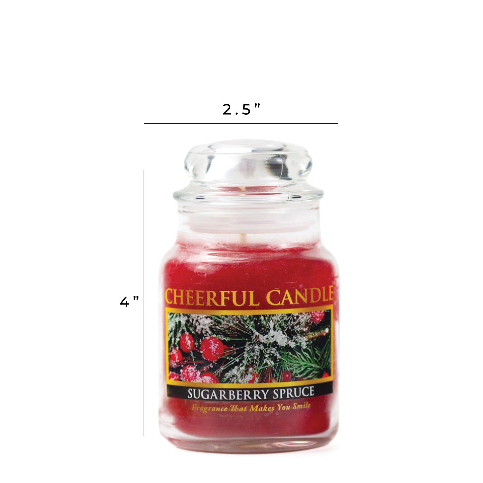 Sugarberry Spruce - 6 oz Cheerful Candle
