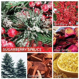 Sugarberry Spruce - 34 oz Papa Candle