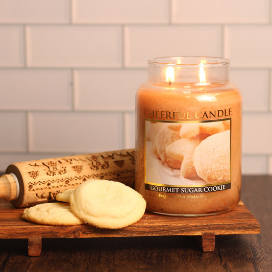 Gourmet Sugar Cookie - 24 oz Cheerful  Candle