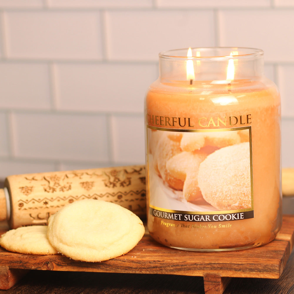 Gourmet Sugar Cookie - 24 oz Cheerful  Candle