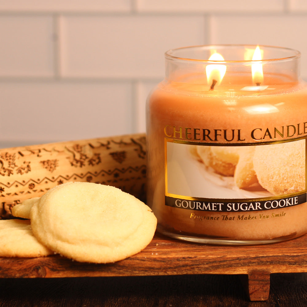 Gourmet Sugar Cookie - 16 oz Cheerful  Candle