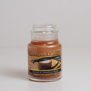 Sugar & Vanilla Bean - 6 oz Cheerful Candle