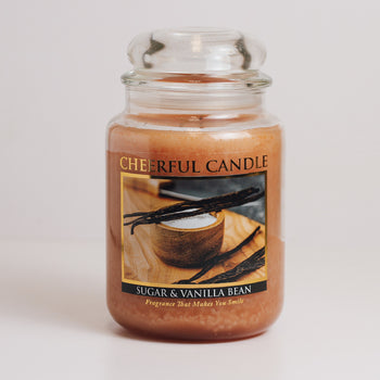 Sugar & Vanilla Bean - 24 oz Cheerful Candle