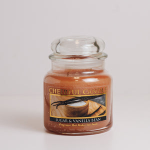 Sugar & Vanilla Bean - 16 oz Cheerful Candle