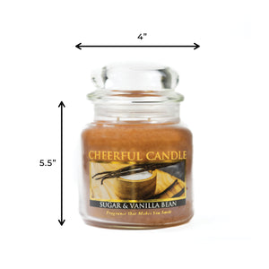 Sugar & Vanilla Bean - 16 oz Cheerful Candle