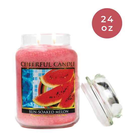 Sun-Soaked Melon - 24 oz Cheerful Candle