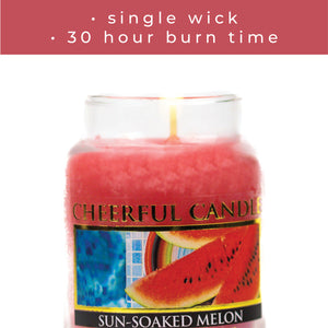 Sun-Soaked Melon - 6 oz Cheerful Candle