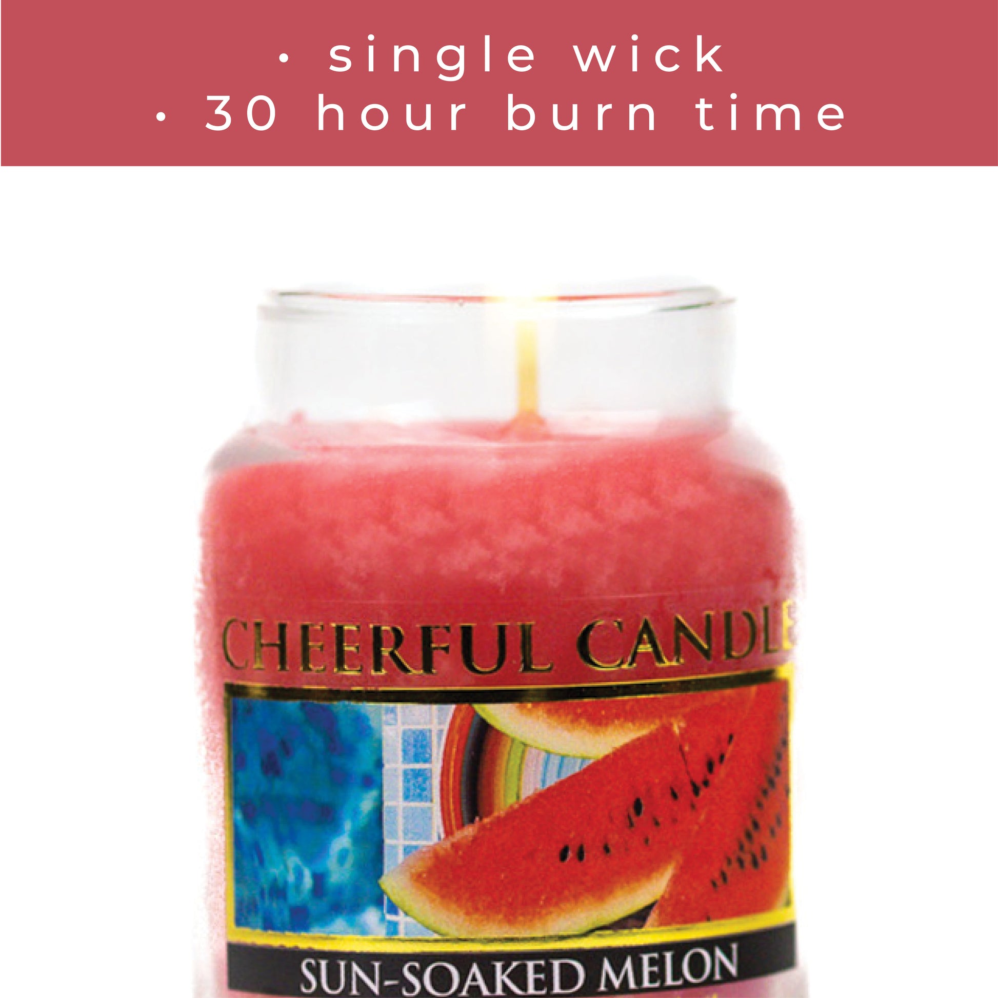 Sun-Soaked Melon - 6 oz Cheerful Candle