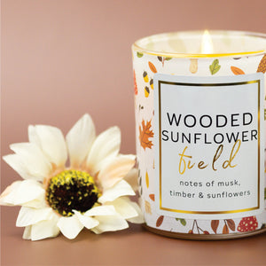 Wooded Sunflower Field - Seasonal Candle