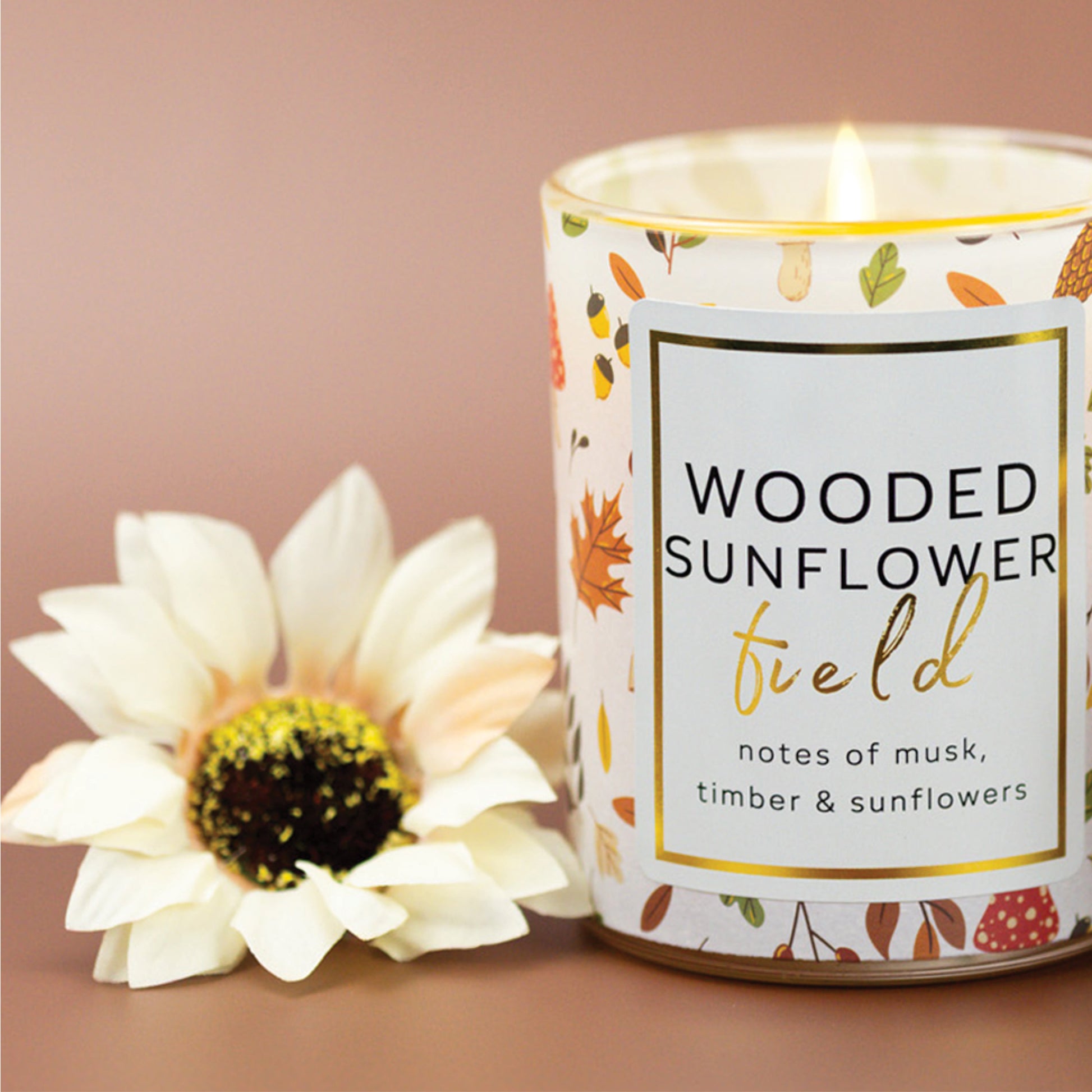 Wooded Sunflower Field - Seasonal Candle