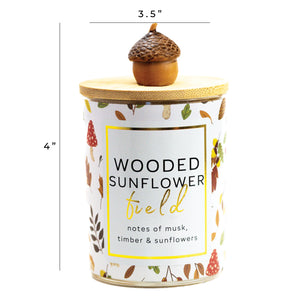 Wooded Sunflower Field - Seasonal Candle