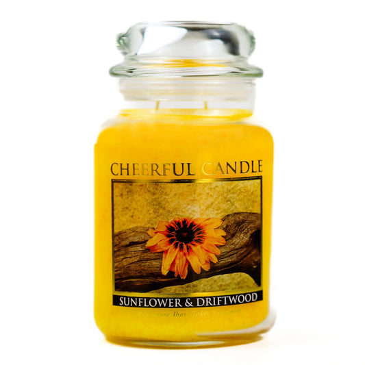 Sunflower & Driftwood - 24 oz Cheerful Candle