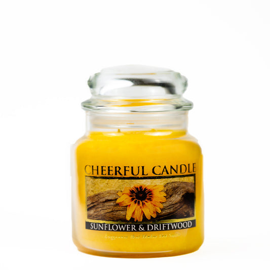 Sunflower & Driftwood - 16 oz Cheerful Candle