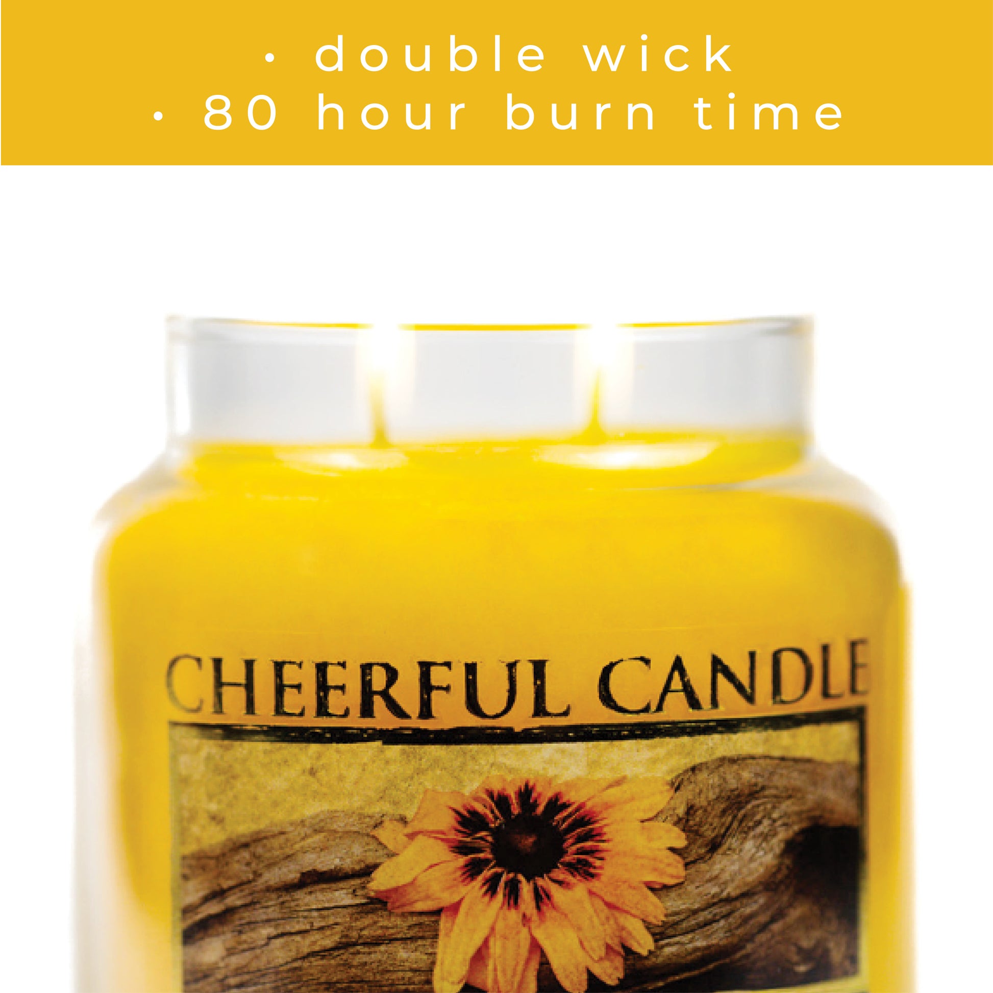 Sunflower & Driftwood - 16 oz Cheerful Candle