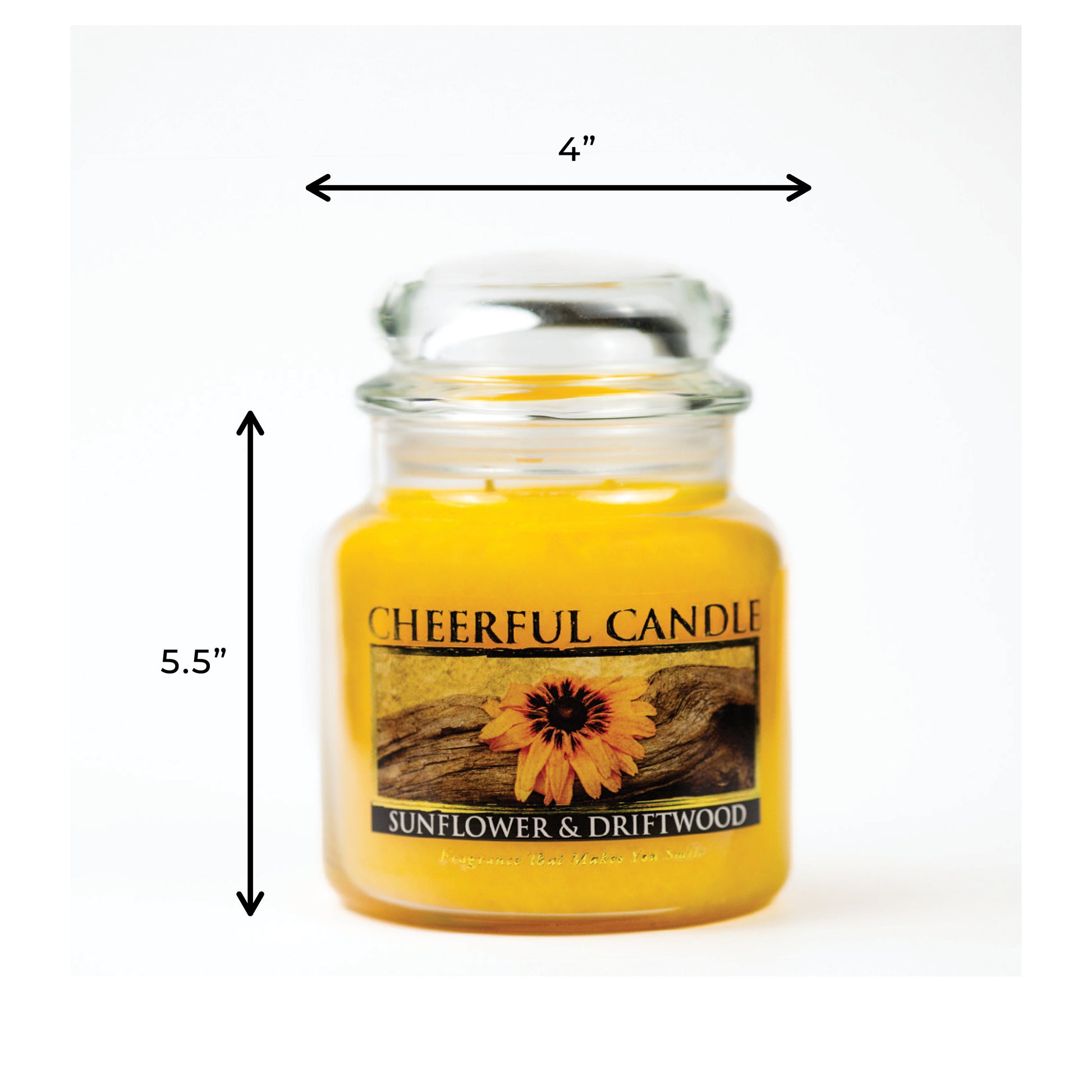 Sunflower & Driftwood - 16 oz Cheerful Candle