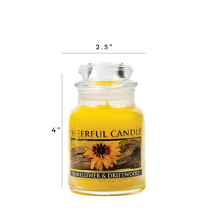 Sunflower & Driftwood - 6 oz Cheerful Candle