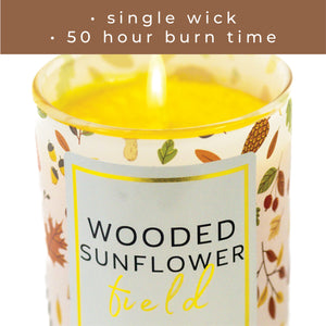Wooded Sunflower Field - Seasonal Candle