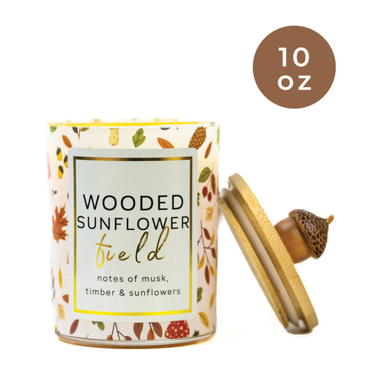 Wooded Sunflower Field - Seasonal Candle