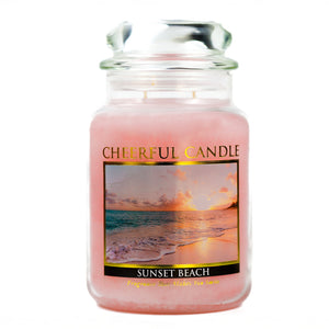 Sunset Beach - 24 oz Cheerful Candle