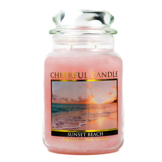 Sunset Beach - 24 oz Cheerful Candle