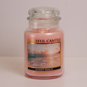 Sunset Beach Scented Candle -24 oz, Double Wick, Cheerful Candle