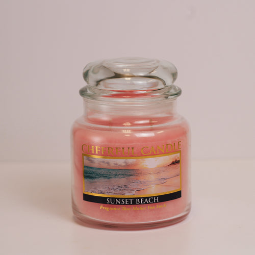 Sunset Beach Scented Candle -16 oz, Double Wick, Cheerful Candle