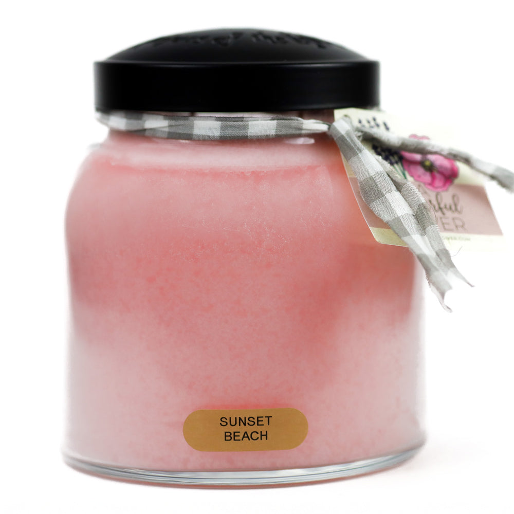 a cheerful giver Sunset Beach - 34 oz Papa Candle